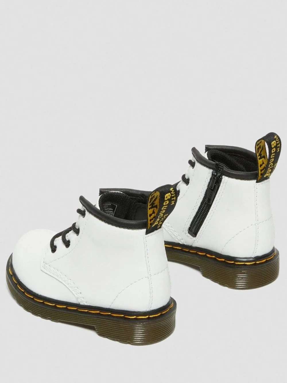 Dr. Martens Toddler Kids' White 1460 Lace-Up Boots Smooth White US8